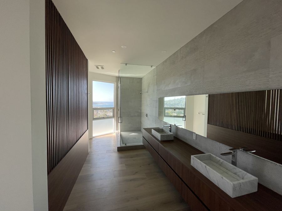 Ocean view living room new construction
